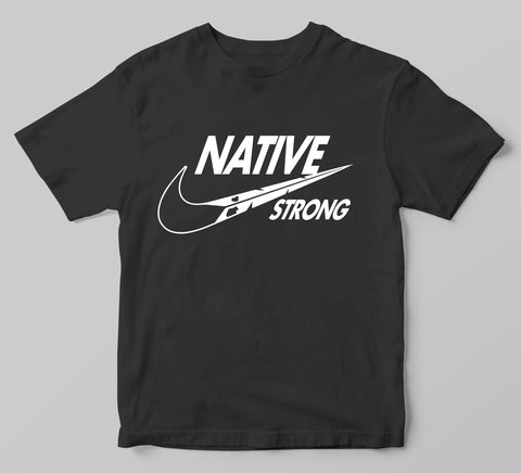 Kids Native Strong - Black Shirt