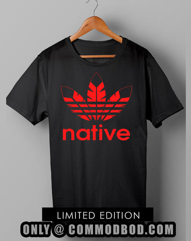 Native 3 Feather *LIMITED EDITION RED*  - Black Shirt