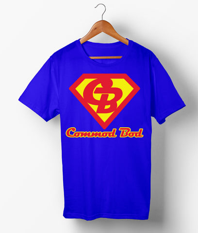 Super Commod Bod Blue T Shirt Parody