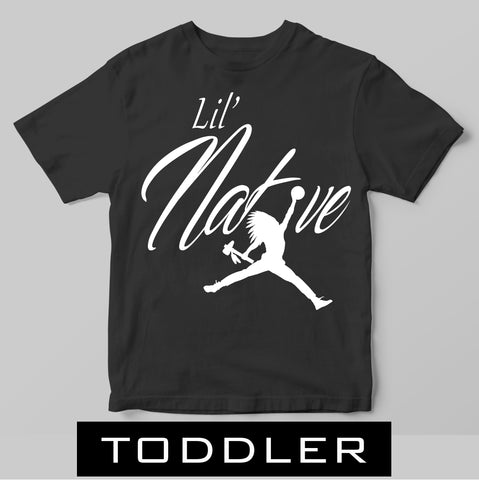 Toddler/Infant Lil' Native Flight Parody- Black Shirt