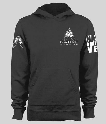 Native Strong Design 1 - Black Hoodie