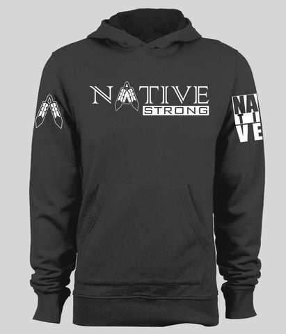 Native Strong Design 2 - Black Hoodie