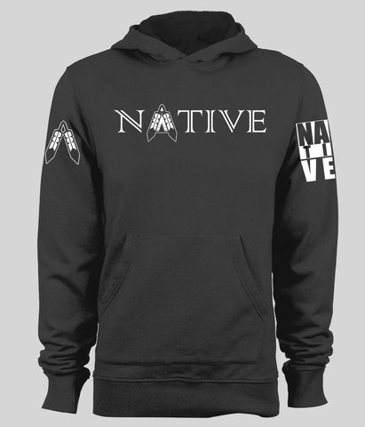 Native Strong Design 4 - Black Hoodie
