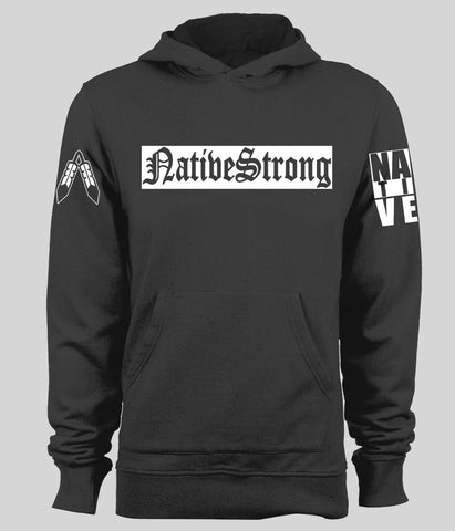 Native Strong Design 3 - Black Hoodie